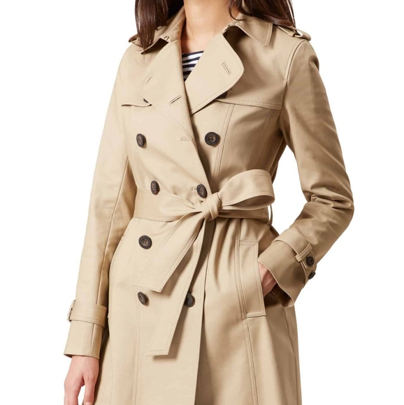 NWOT Hobbs Mustard Yellow Trench Coat - Picture 16 of 16